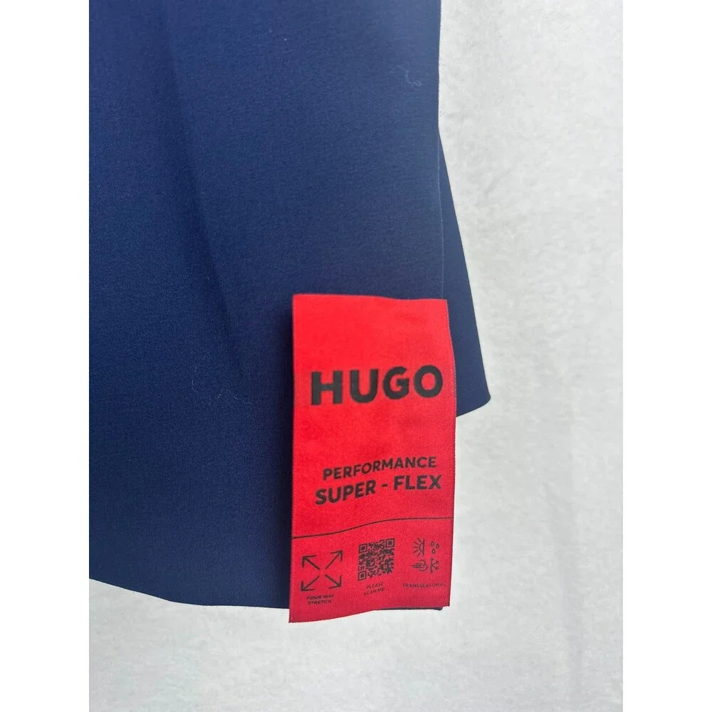 Hugo Boss Suit Jacket Size 44R Medium Blue Modern Fit Wool Blend Karl-Tom244X